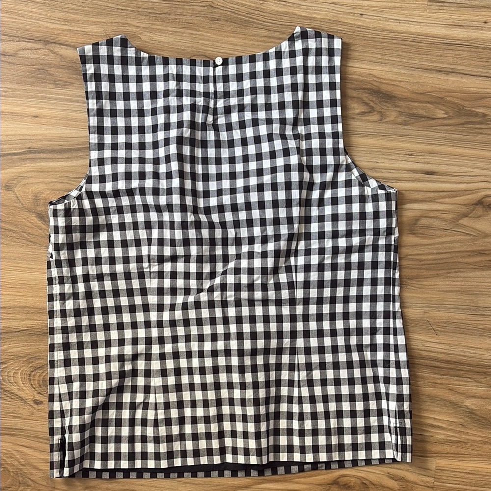 J. Crew Black and White Boxy Tank Top - Picture 4 of 5